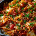Unstuffed Cabbage Roll Skillet First Image