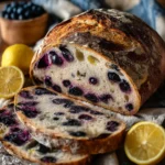Lemon Blueberry Sourdough Bread Recipe First Image