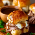 Easy French Dip Sliders Recipe First Image