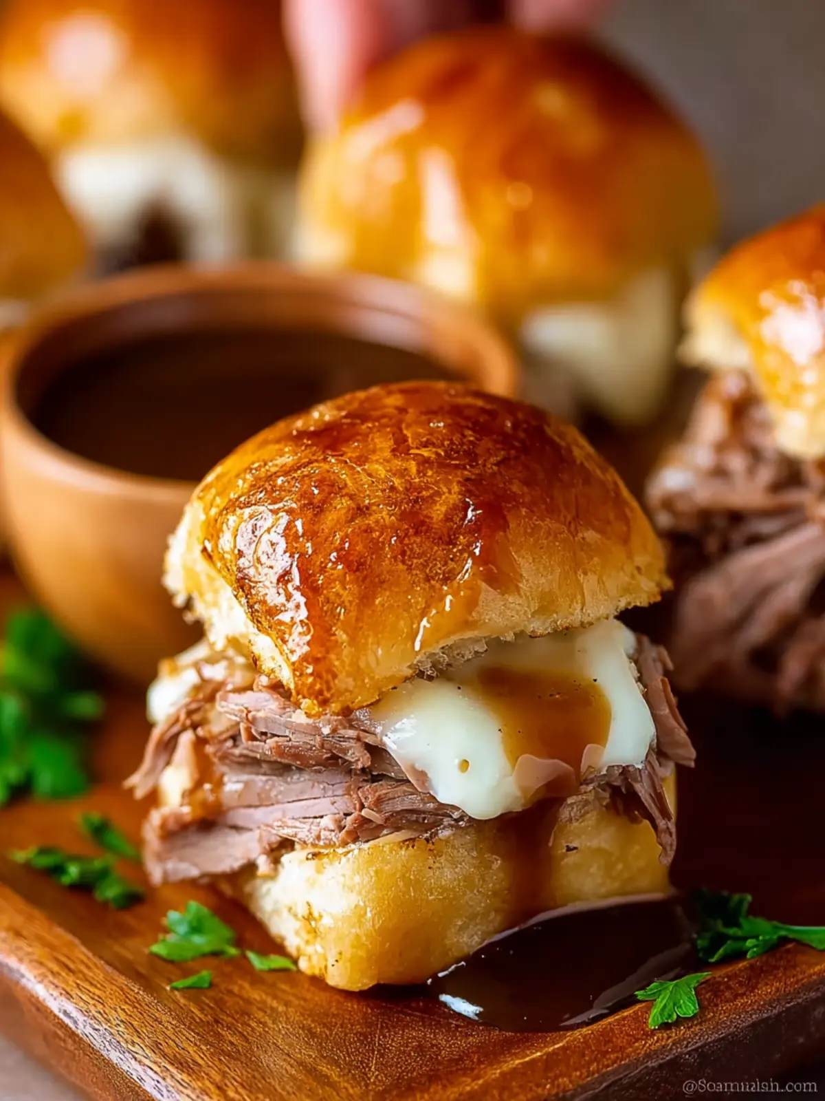 Easy French Dip Sliders Recipe First Image