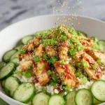 Crispy Rice Salad with Chicken and Cucumber First Image