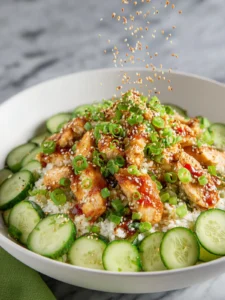 Crispy Rice Salad with Chicken and Cucumber First Image