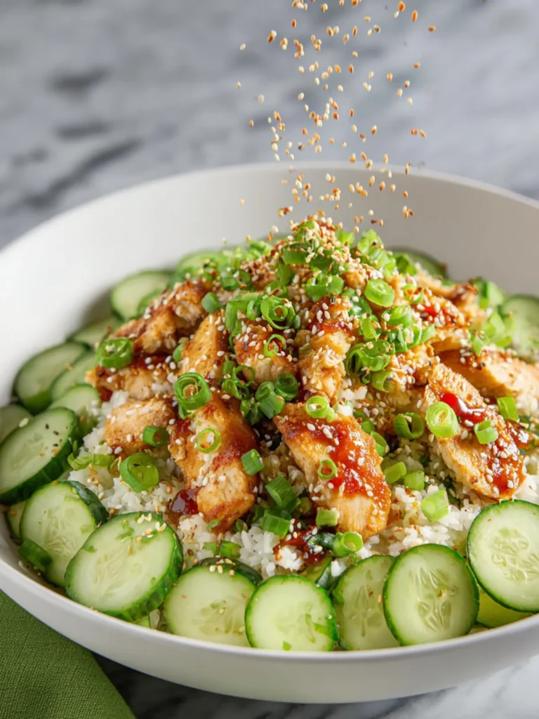 Crispy Rice Salad with Chicken and Cucumber First Image