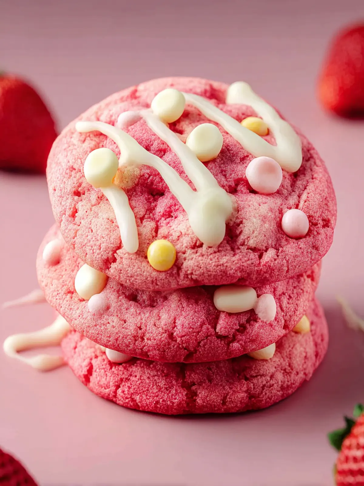 Strawberry Milkshake Cookies First Image