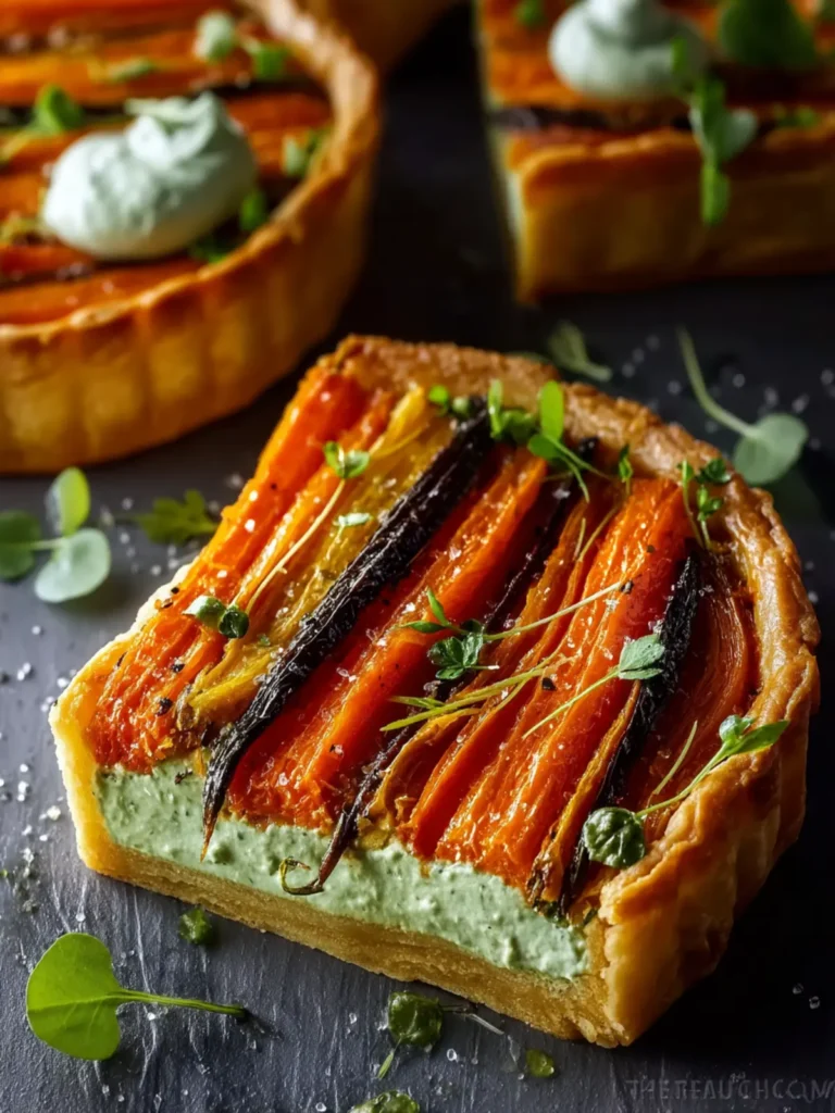 Carrot Tart with Green Goddess Ricotta First Image