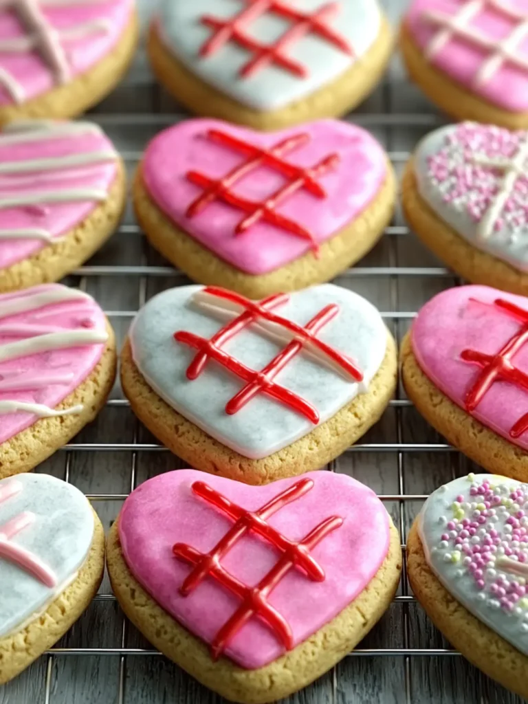 Delightful Tic Tac Toe Heart Cookies for Sweet Moments First Image