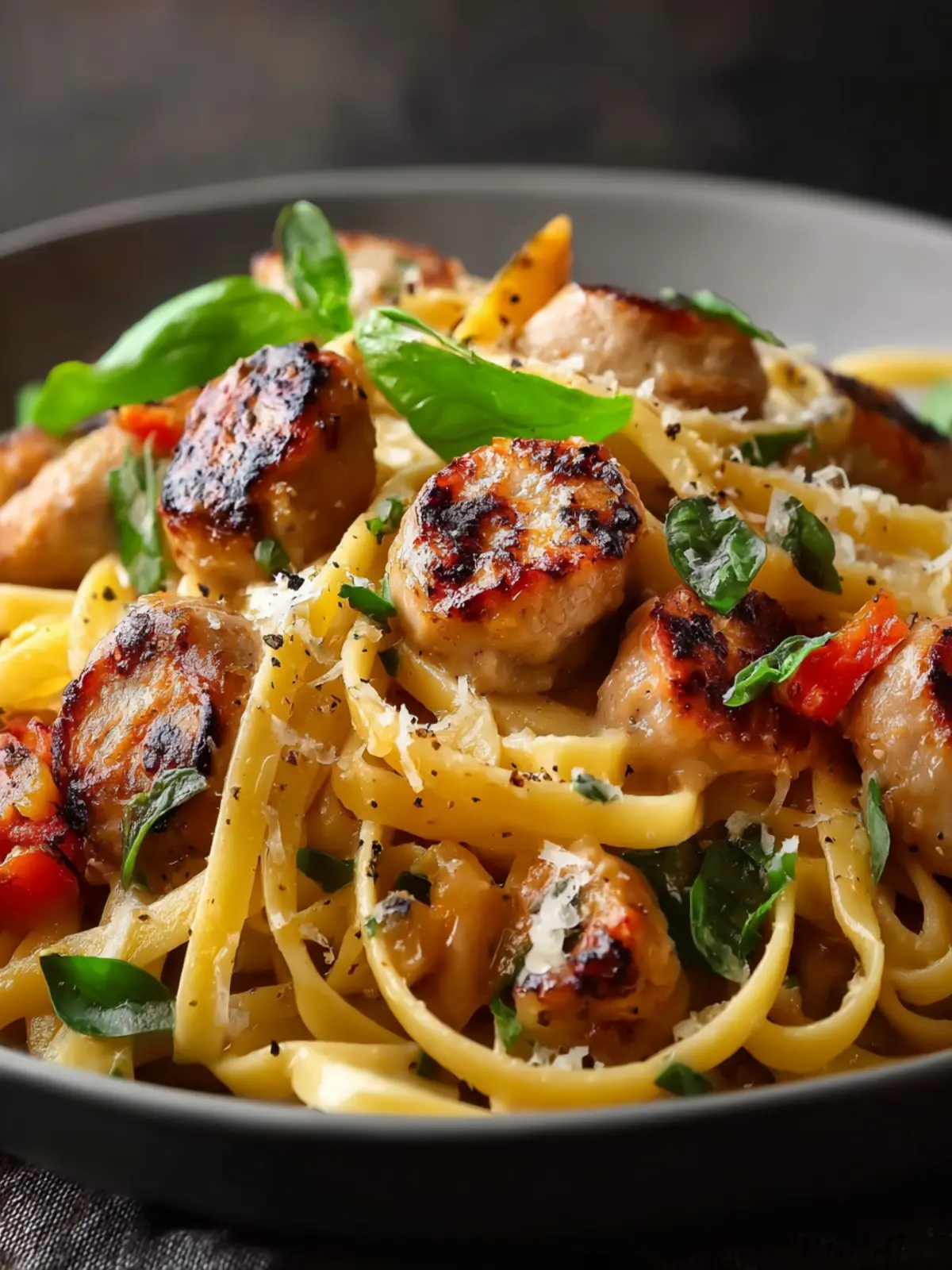 Chicken Apple Sausage One Pan Pasta First Image