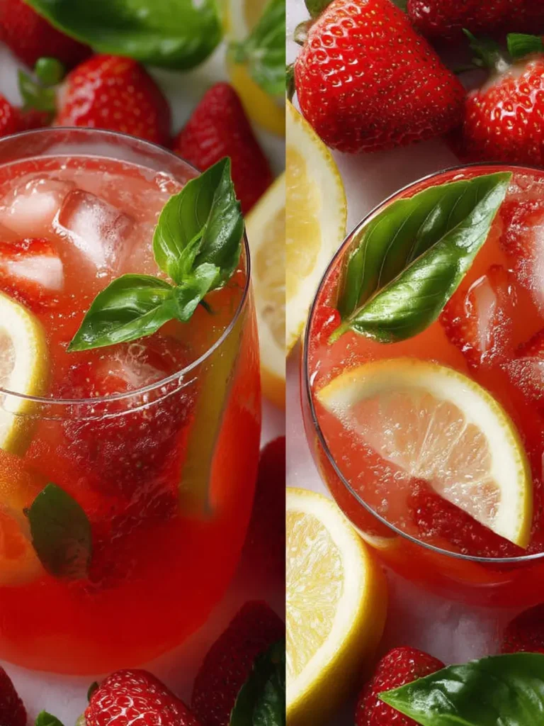 Strawberry Basil Lemonade First Image