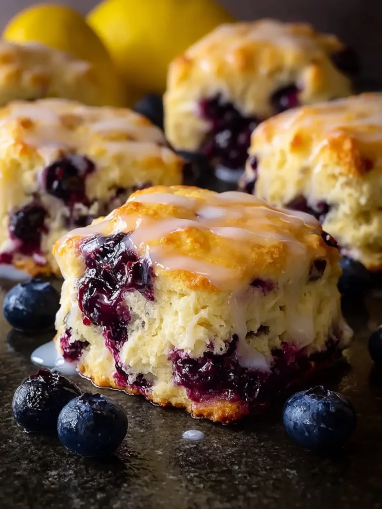 Lemon Blueberry Butter Swim Biscuits First Image