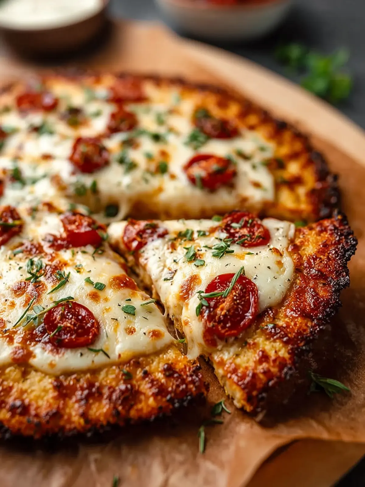 Keto Cottage Cheese Pizza Crust First Image