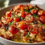 Bruschetta Chicken Casserole First Image