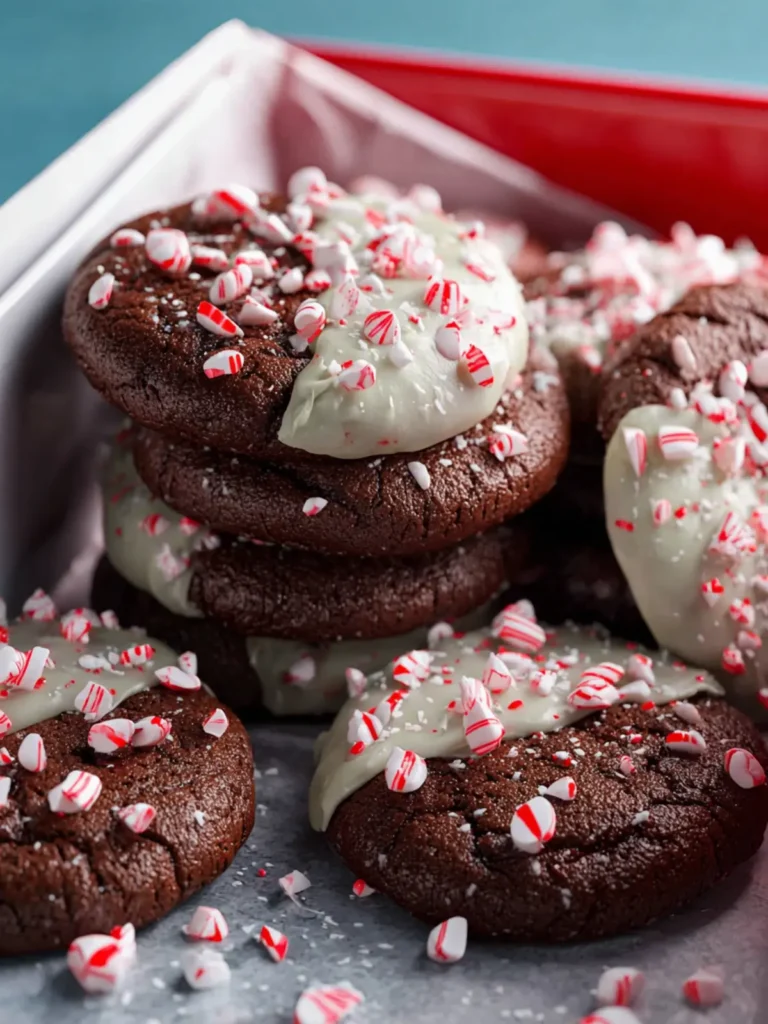 Chocolate Peppermint Cookies First Image
