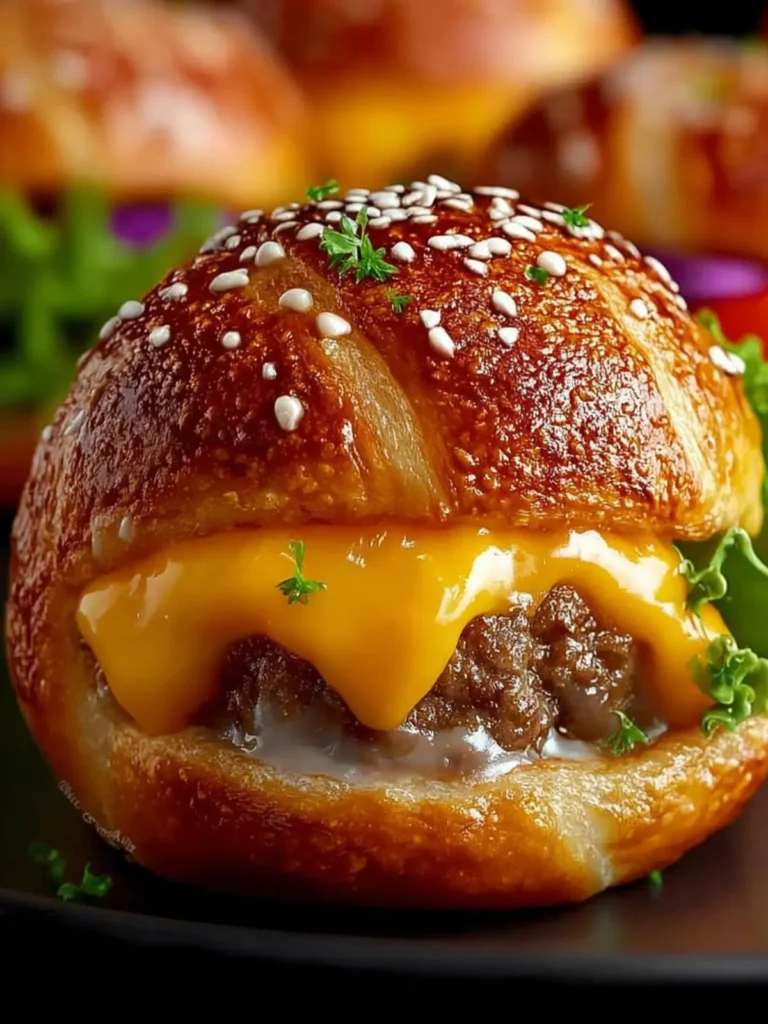 Cheeseburger Pretzel Bombs First Image