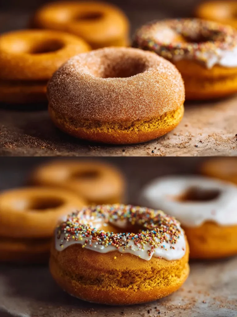 Baked Pumpkin Cake Donuts First Image