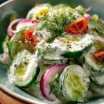 Dill Yogurt Cucumber Salad First Image