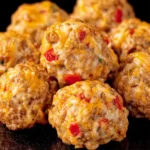 Rotel Cream Cheese Sausage Balls First Image