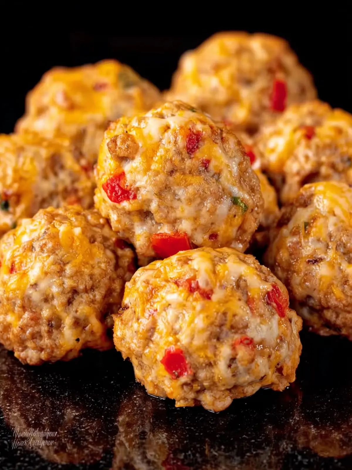 Rotel Cream Cheese Sausage Balls First Image