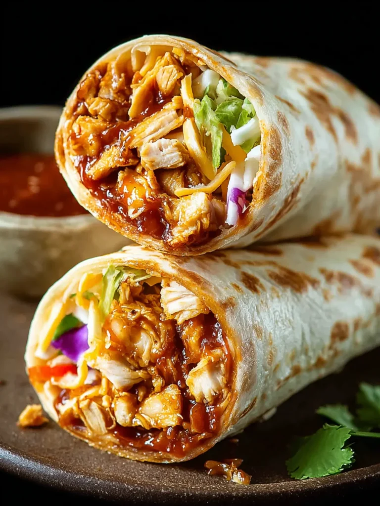 Crispy BBQ Chicken Wraps First Image