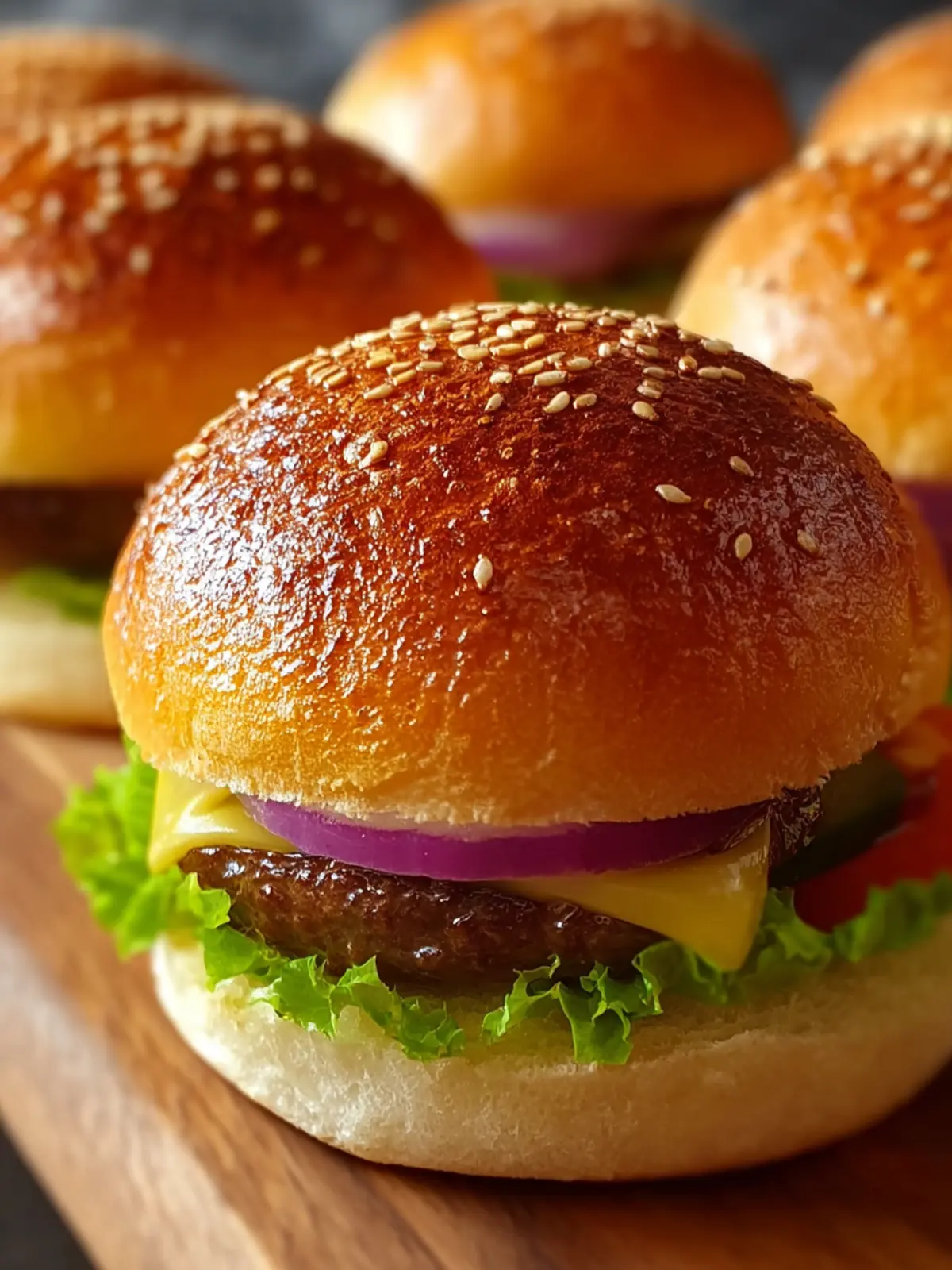 Soft, Fluffy Homemade Burger Buns First Image