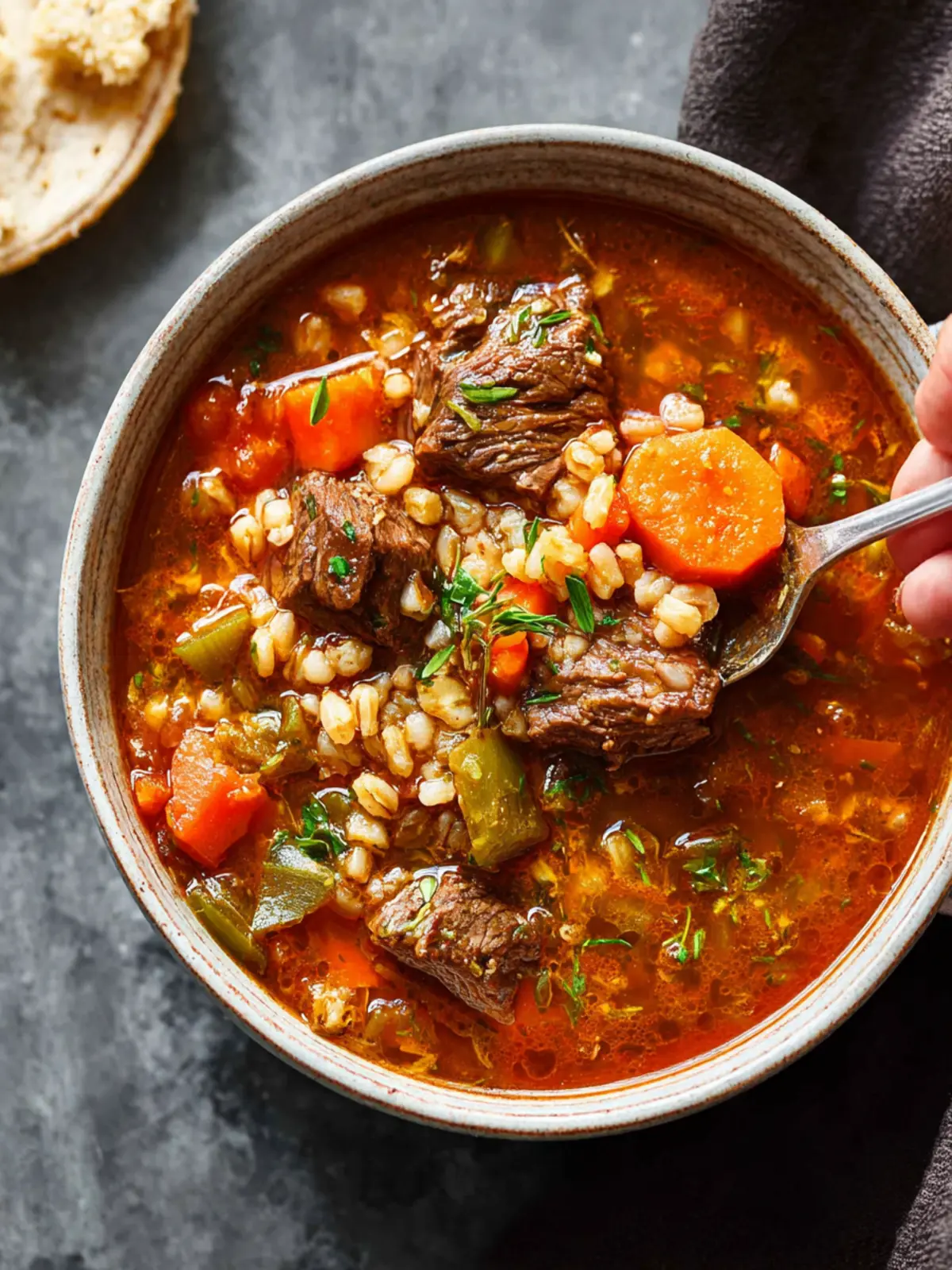 Beef Barley Soup First Image