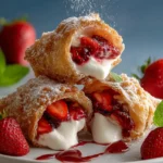 Deep Fried Strawberry Cheesecake Pies First Image