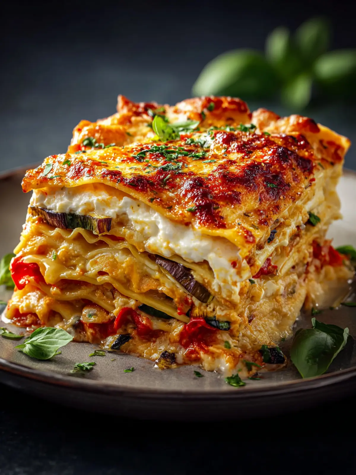 Veggie Lasagna with Creamy Ricotta First Image