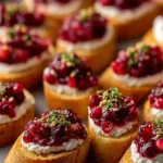 Cranberry Goat Cheese Crostini Recipe First Image