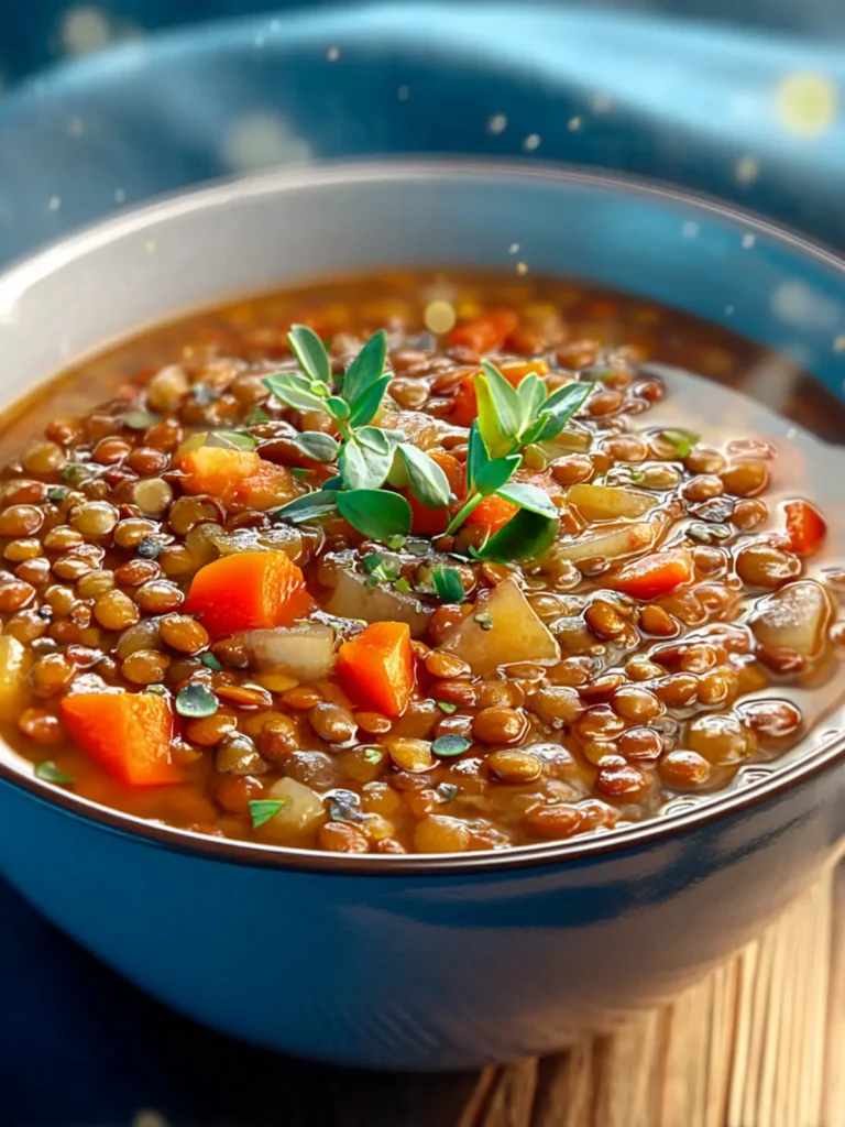 Cozy Lentil Soup Recipe First Image