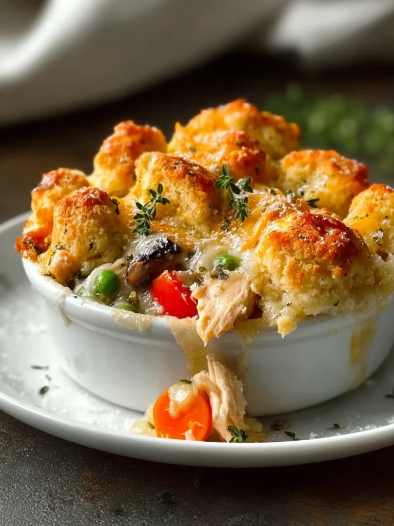 Chicken Cobbler Dinner Casserole First Image