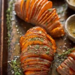 Hasselback Sweet Potatoes First Image