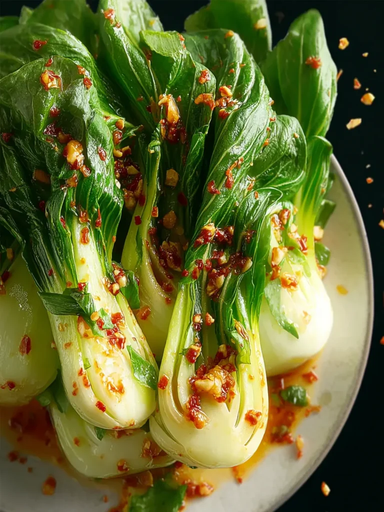 Bok Choy with Chili Garlic Sauce First Image