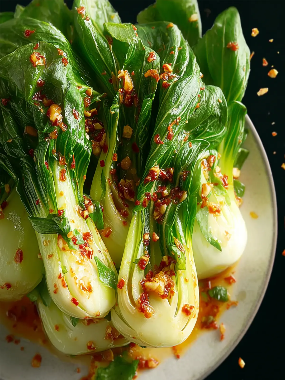 Bok Choy with Chili Garlic Sauce First Image