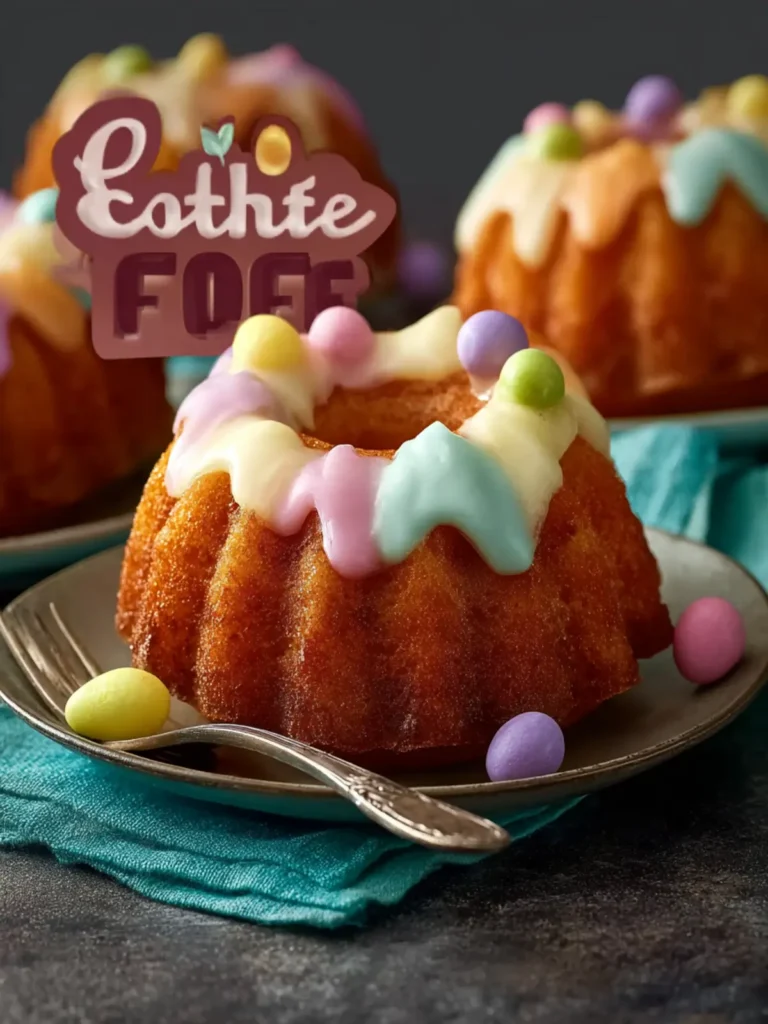 Delightful Easter Mini Bundt Cakes First Image